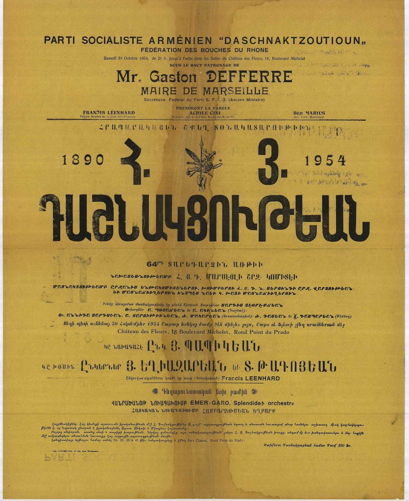 Samedi 30 octobre 1954